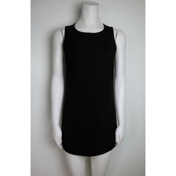 WOMEN'S BLACK MICROFIBER FAUX SUEDE DRESS - FOREVER 21 - SIZE S - Picture 1 of 6